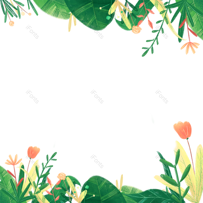 边框素材图片,花朵元素,花朵素材PNG,花朵边框免抠素材
